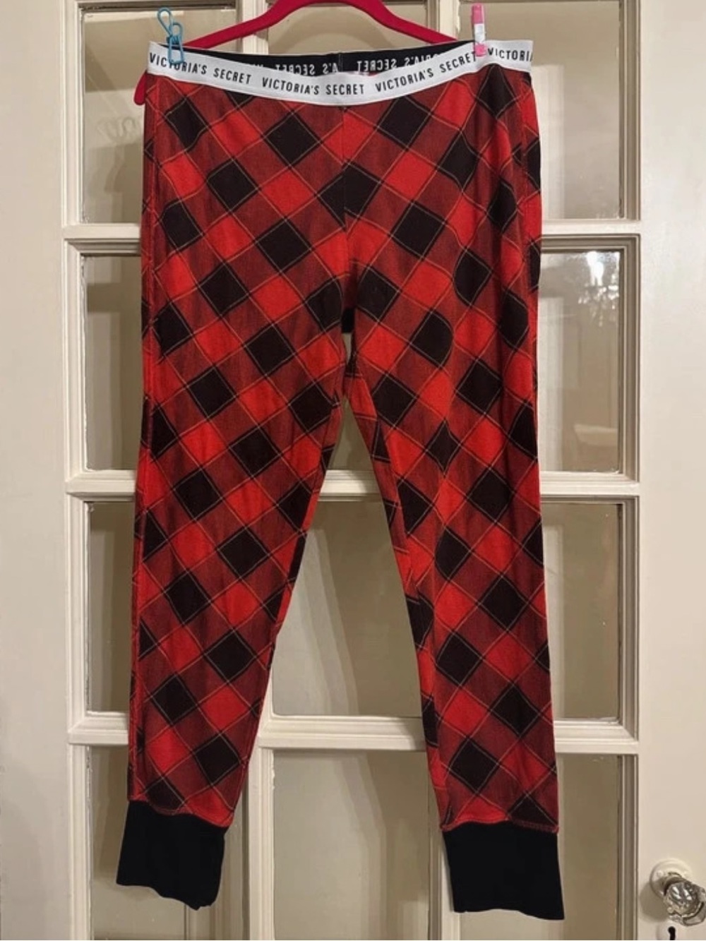 Victoria’s Secret plaid thermal joggers